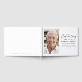 Classic Simple Photo Celebration of Life Memorial ゲストブック (全面)