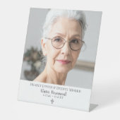 Classic Simple Photo Funeral Table Sign 台座サイン (正面)