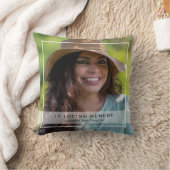 Classic Simple Photo Memorial Tribute クッション (ブランケット)