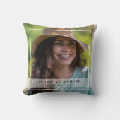 Classic Simple Photo Memorial Tribute クッション (正面)