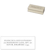 Classic Simple Wedding Return Address ラバースタンプ (押印)