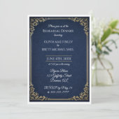 Classic! Simplistic Rehearsal Dinner invitation 招待状 (スタンド正面)