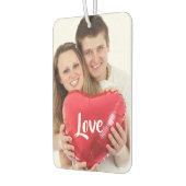 Classic Single Custom Photo Couple Love カーエアーフレッシュナー (左)