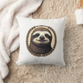 Classic Sloth Engraving Nature Shirt (1) クッション (ブランケット)