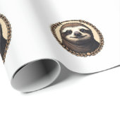 Classic Sloth Engraving Nature Shirt (1) ラッピングペーパー (ロールコーナー)
