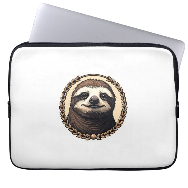 Classic Sloth Engraving Nature Shirt (1) ラップトップスリーブ (正面)