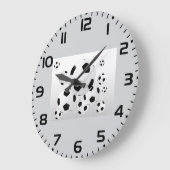 Classic Soccer Football Balls Flying Sports ラージ壁時計 (傾斜)