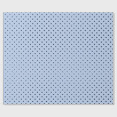 Classic Soft Blue Polka Dot  Wrapping Paper Roll ラッピングペーパー (フラット)