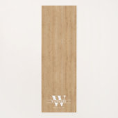 Classic Soft Light Wood Print Maple ヨガマット (裏面)