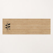 Classic Soft Light Wood Print Maple ヨガマット (正面(横))