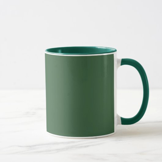 Classic Solid Hunter Green Mug for Everyday Use マグカップ (右)