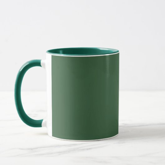 Classic Solid Hunter Green Mug for Everyday Use マグカップ (左)