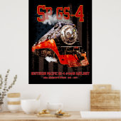 Classic Southern Pacific GS-4 Steam Locomotive ポスター (キッチン)