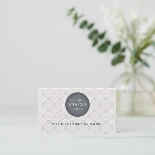 Classic Spanish Tile Branding Business Logo 名刺 (スタンド正面)