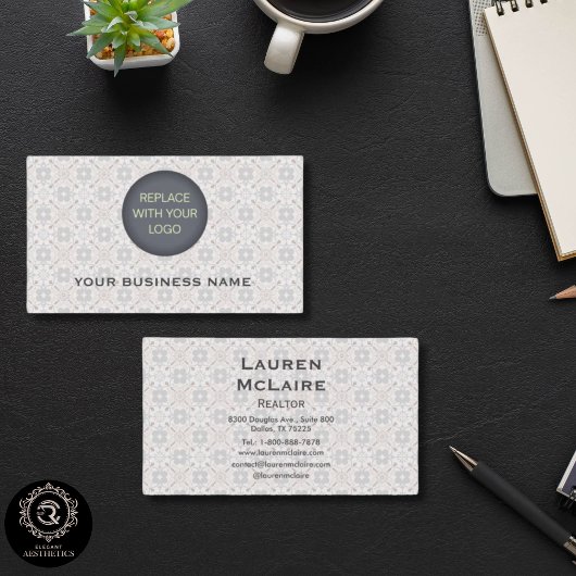 Classic Spanish Tile Branding Business Logo 名刺