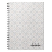 Classic Spanish Tile Monogram Business Style  ノートブック (正面)