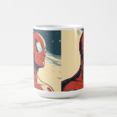 Classic Spider-Man with Dynamic Cosmic Background コーヒーマグカップ (中央)