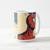 Classic Spider-Man with Dynamic Cosmic Background コーヒーマグカップ (正面右)