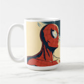 Classic Spider-Man with Dynamic Cosmic Background コーヒーマグカップ (左)