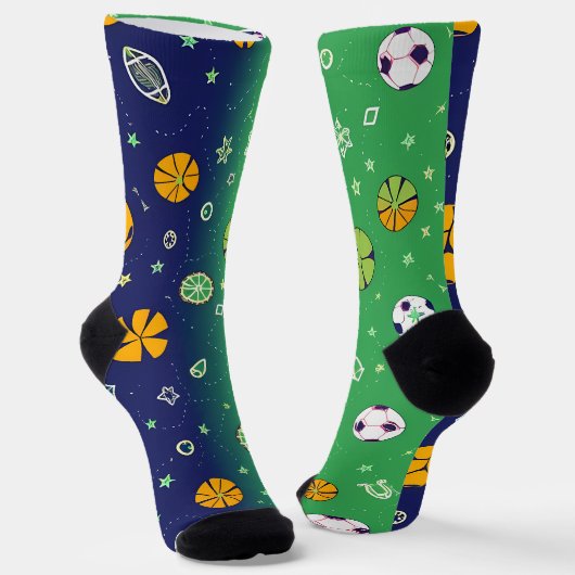 Classic Spider-Man with Dynamic Cosmic Background ソックス (傾斜あり)