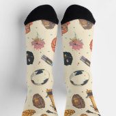 Classic Spider-Man with Dynamic Cosmic Background ソックス (上部)