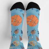 Classic Spider-Man with Dynamic Cosmic Background ソックス (上部)