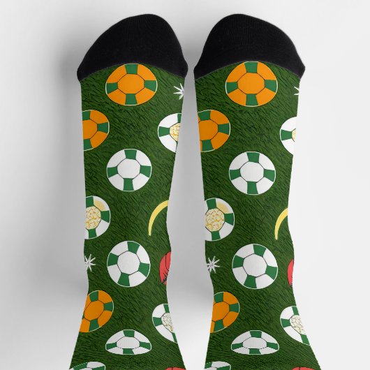 Classic Spider-Man with Dynamic Cosmic Background ソックス (上部)