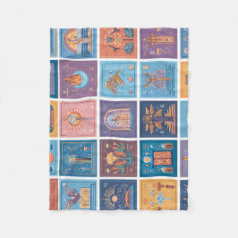 Classic Spider-Man with Dynamic Cosmic Background フリースブランケット