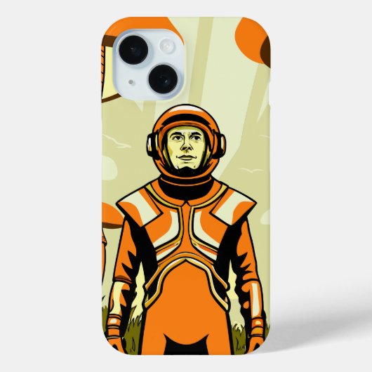 Classic Spider-Man with Dynamic Cosmic Background Case-Mate iPhoneケース (裏面)