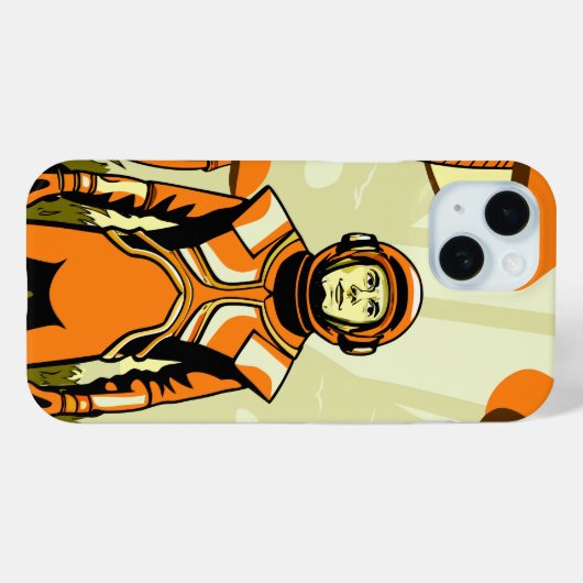 Classic Spider-Man with Dynamic Cosmic Background Case-Mate iPhoneケース (裏面 (横))