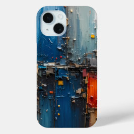 Classic Spider-Man with Dynamic Cosmic Background iPhone 15ケース