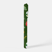 Classic Spider-Man with Dynamic Cosmic Background iPhoneケース (右側面)