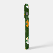 Classic Spider-Man with Dynamic Cosmic Background iPhoneケース (左側面)