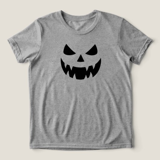 Classic, spooky pumpkin face トライブレンドＴシャツ (デザイン正面)