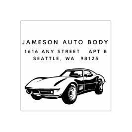 Classic Sports Car Rubber Stamp ラバースタンプ