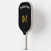 Classic Sporty Pickleball Mom Custom Name Number ピックルボールラケット (左)