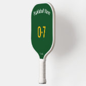 Classic Sporty Pickleball Mom Custom Name Number ピックルボールラケット (左)