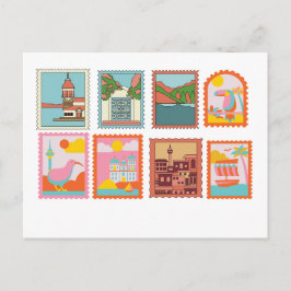 CLASSIC STAMPS ART POSTCARD ポストカード