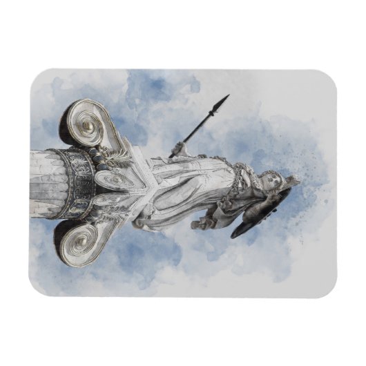 Classic Statue of Athena – Mythology-Inspired マグネット (横)