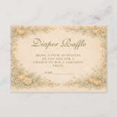 Classic Storybook Elegance Baby Sho Diapper Raffle エンクロージャーカード (正面)