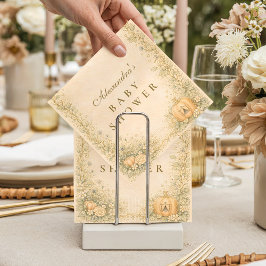 Classic Storybook Elegance Baby Shower スタンダードカクテルナプキン