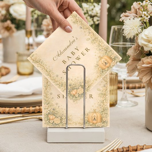 Classic Storybook Elegance Baby Shower スタンダードカクテルナプキン