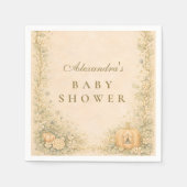 Classic Storybook Elegance Baby Shower スタンダードカクテルナプキン (正面)