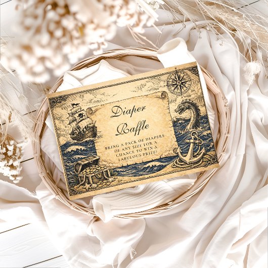 Classic Storybook Pirate Diapper Raffle エンクロージャーカード