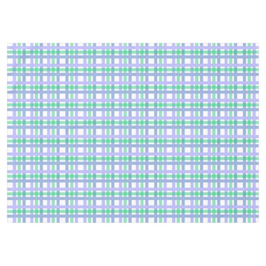 Classic Stripes Green Blue White   テーブルクロス (正面(横))