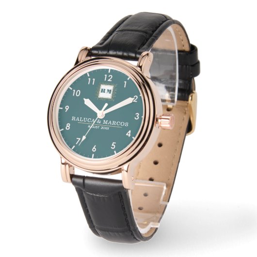 Classic style engraved couple  腕時計 (傾斜)