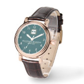 Classic style engraved couple  green 腕時計 (傾斜)