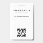 Classic Style Notary Signing Agent ID Purple Gold バッジ (裏面)