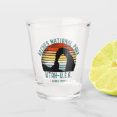 Classic Sunset over Arches Park, Utah ショットグラス (正面)