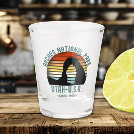 Classic Sunset over Arches Park, Utah ショットグラス